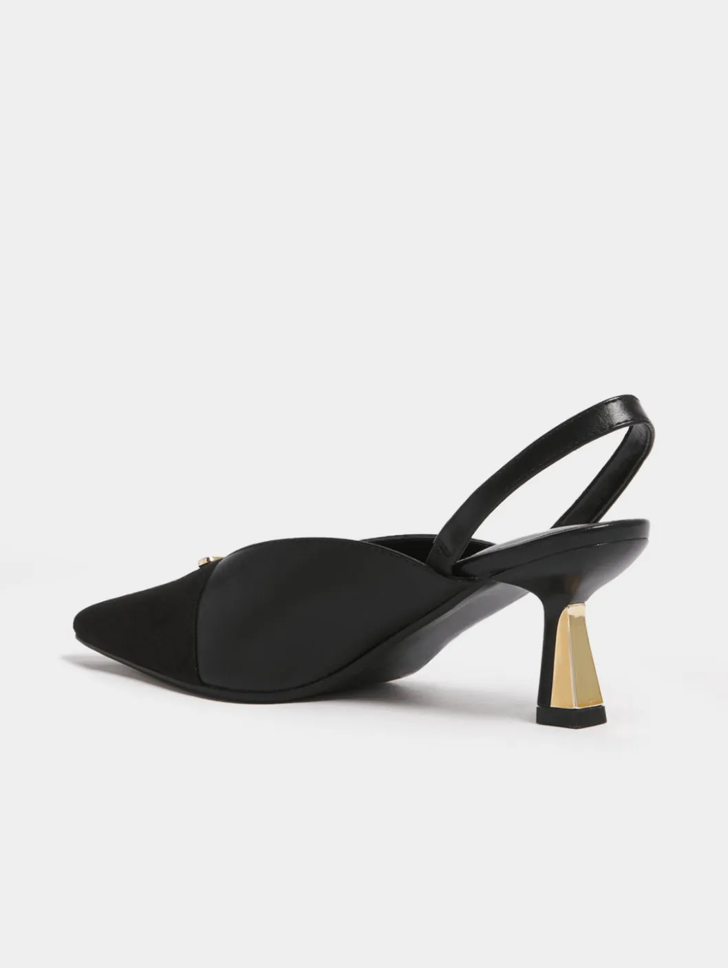 Pointed Slingback Kitten Heel - Black sold by Edgars product image thumbnail 3