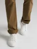 Venice Slim Fit Chino Trousers  - Khaki sold by Edgars