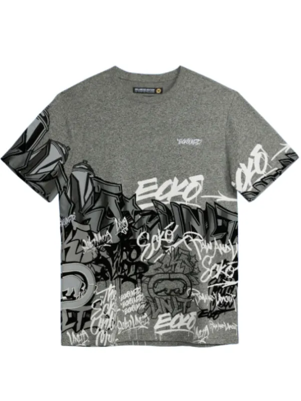 Heritage Graffiti Tee - Grey made by Edgars