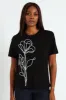 Cornelli Flower Tee - Black sold by Edgars