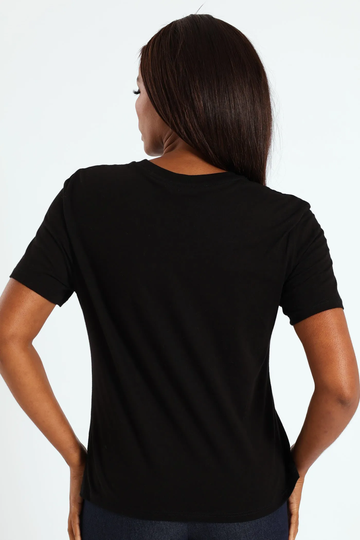 Cornelli Flower Tee - Black sold by Edgars product image thumbnail 4