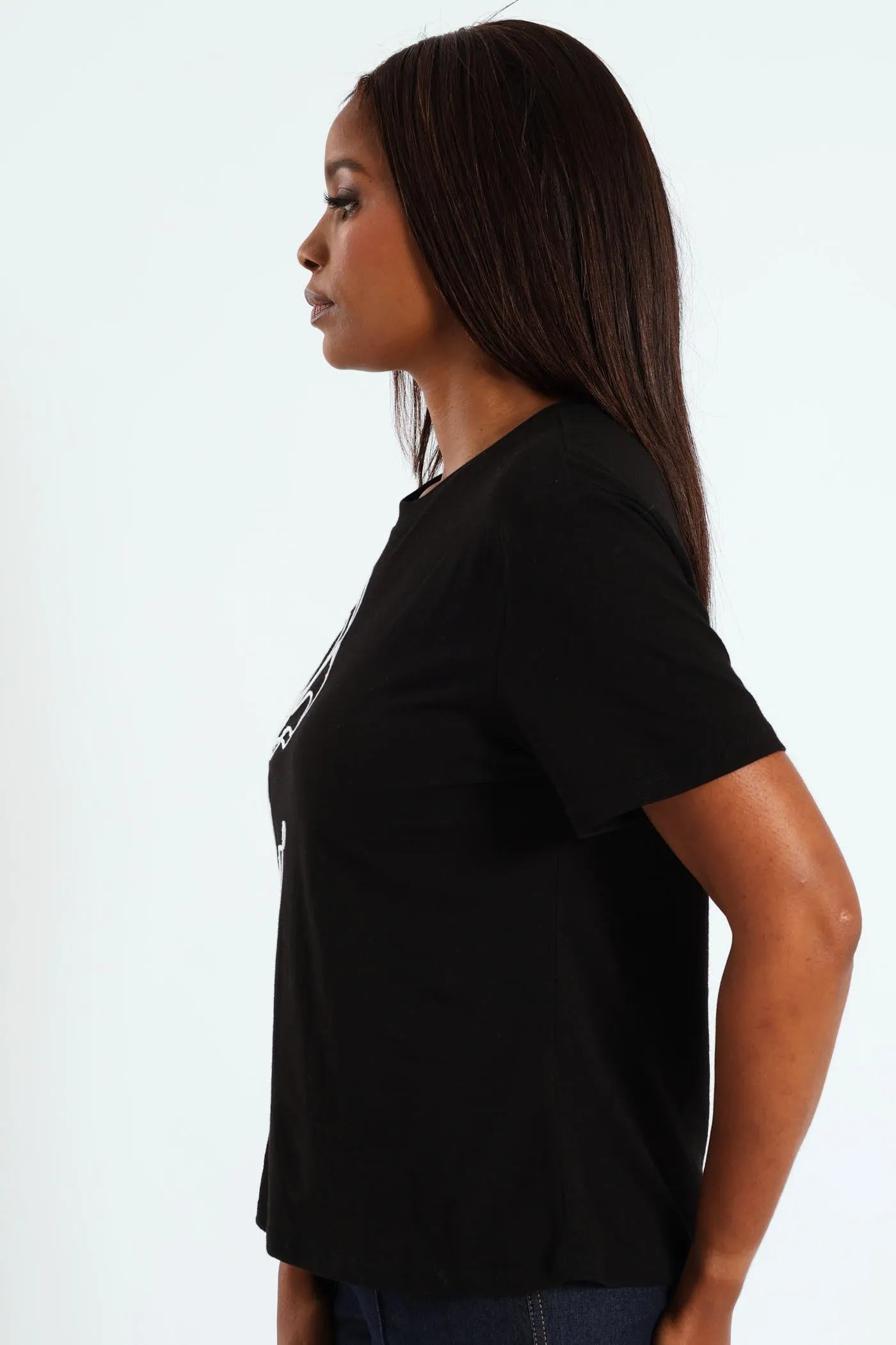 Cornelli Flower Tee - Black sold by Edgars product image thumbnail 3