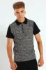 Zip Jacquard Golfer - Black sold by Edgars