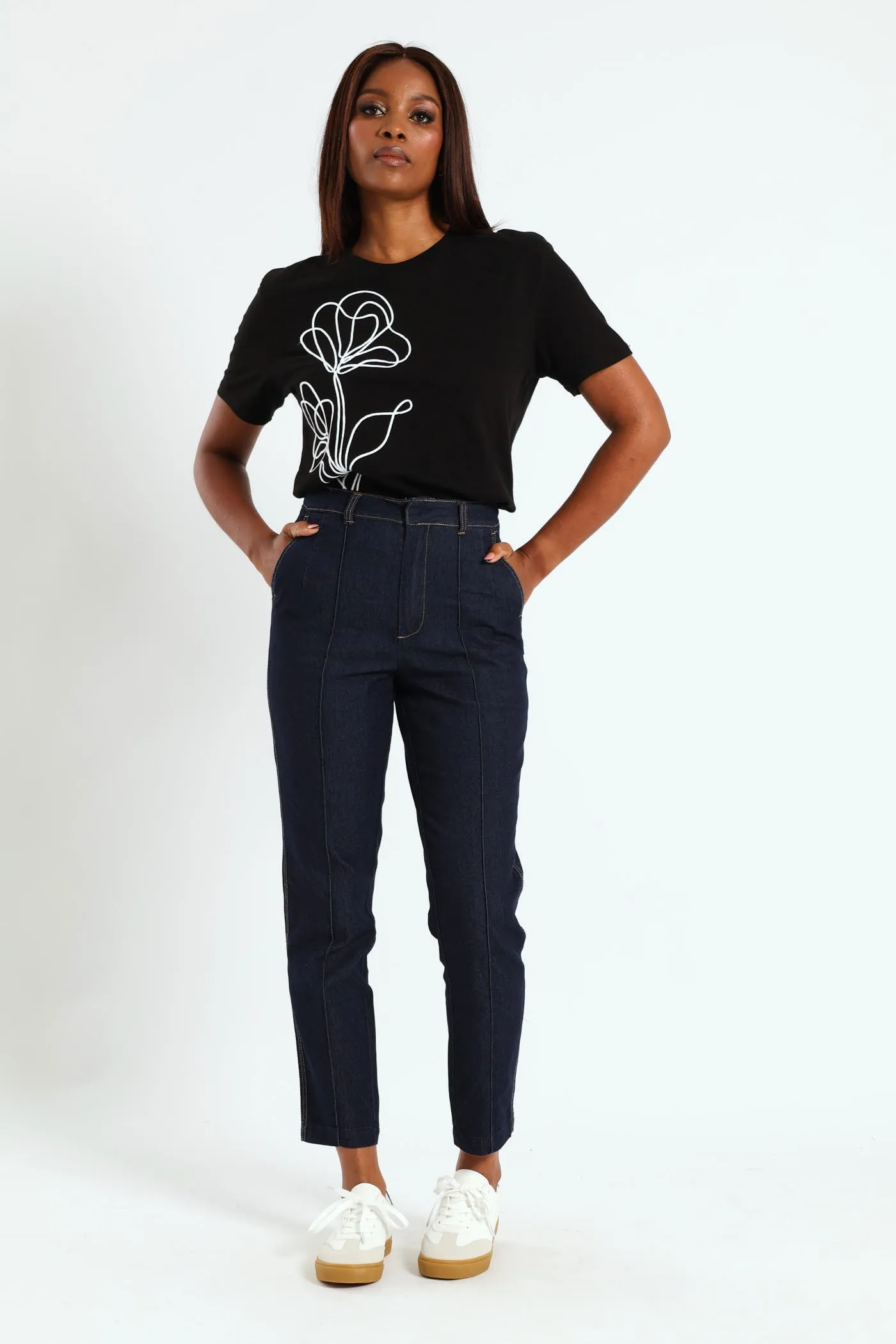 Tailored Slimleg Jean - Dark Wash sold by Edgars