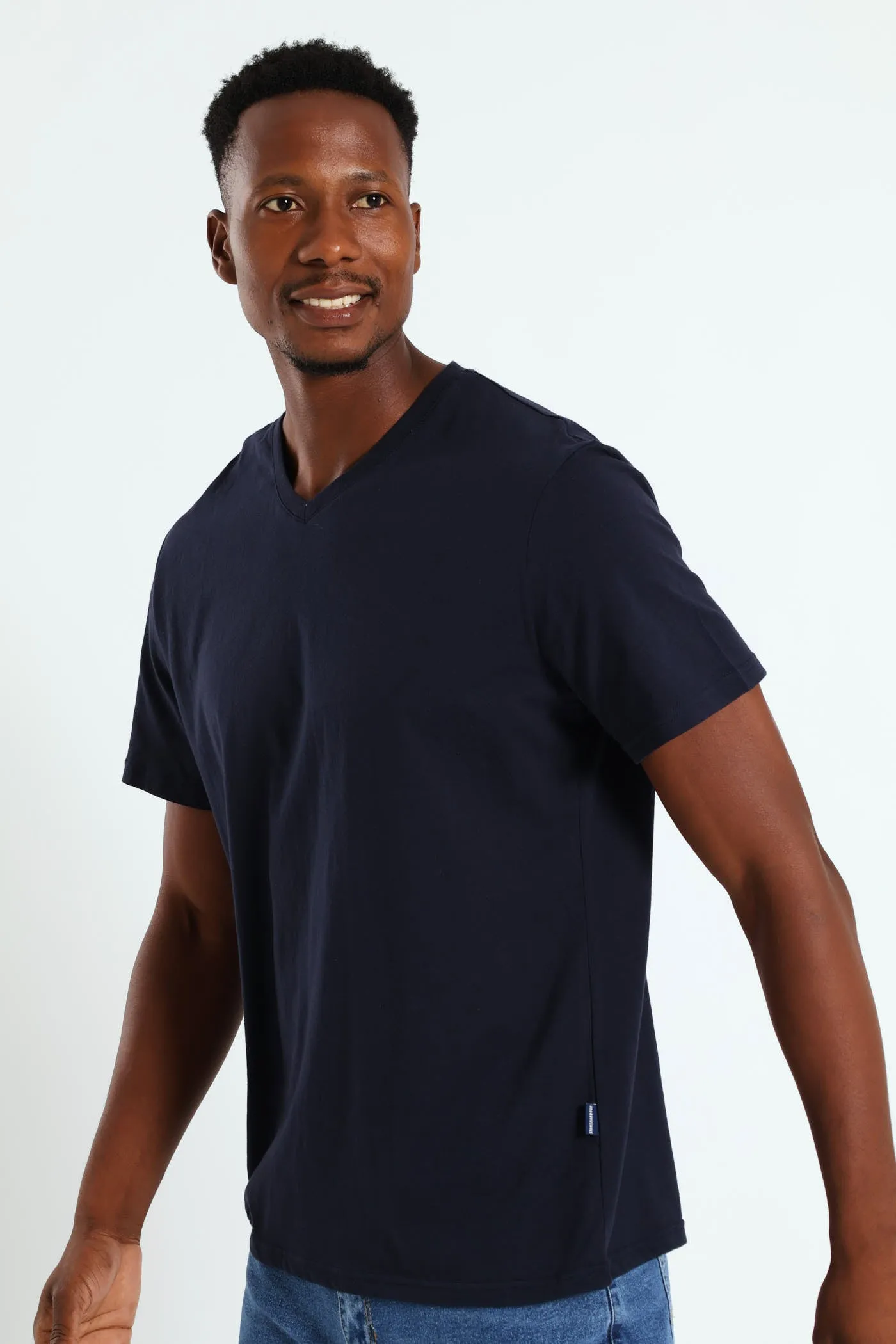 Basic V-Neck Tee - Navy sold by Edgars product image thumbnail 2