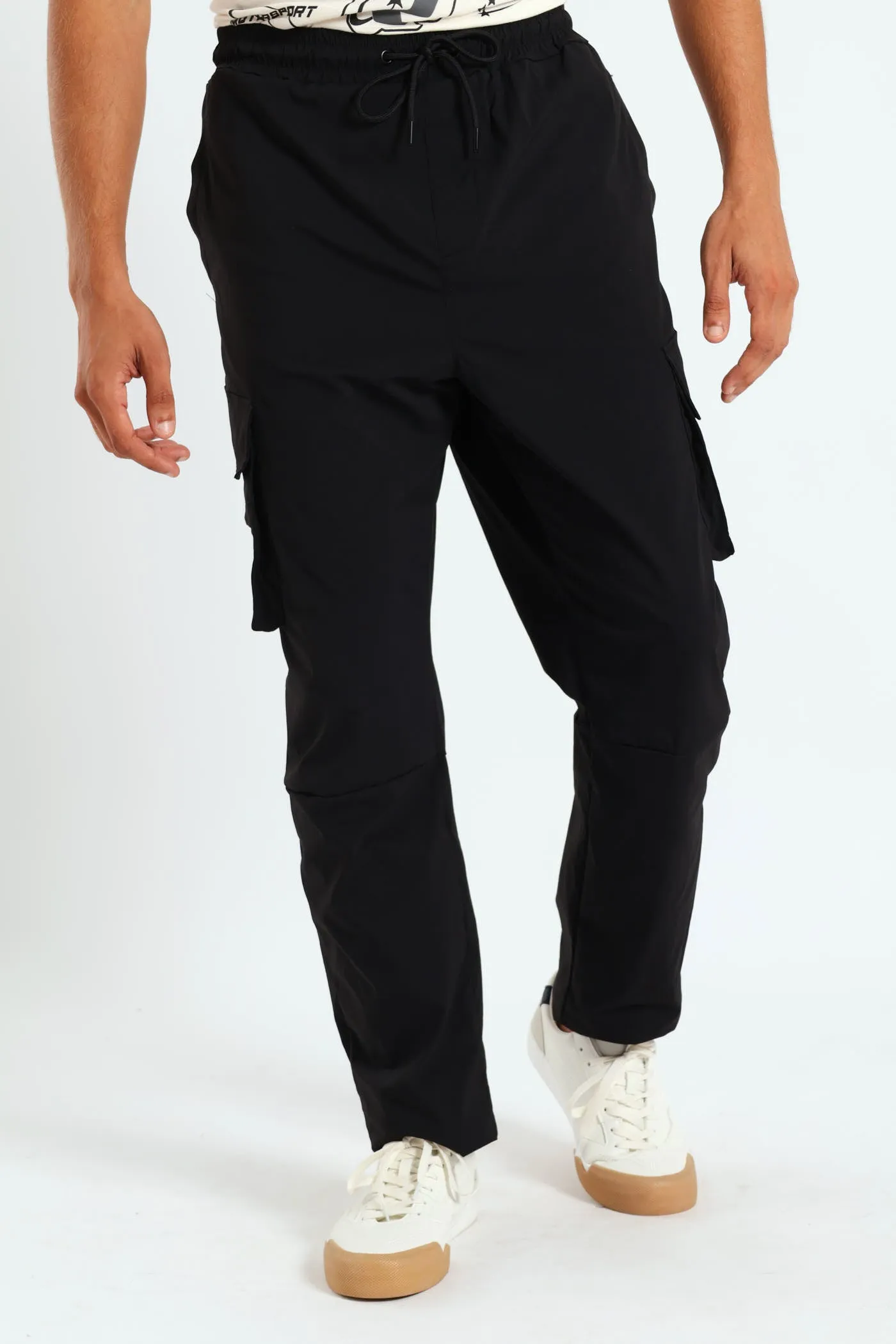 Multi Pocket Technical Cargo Pants - Black sold by Edgars