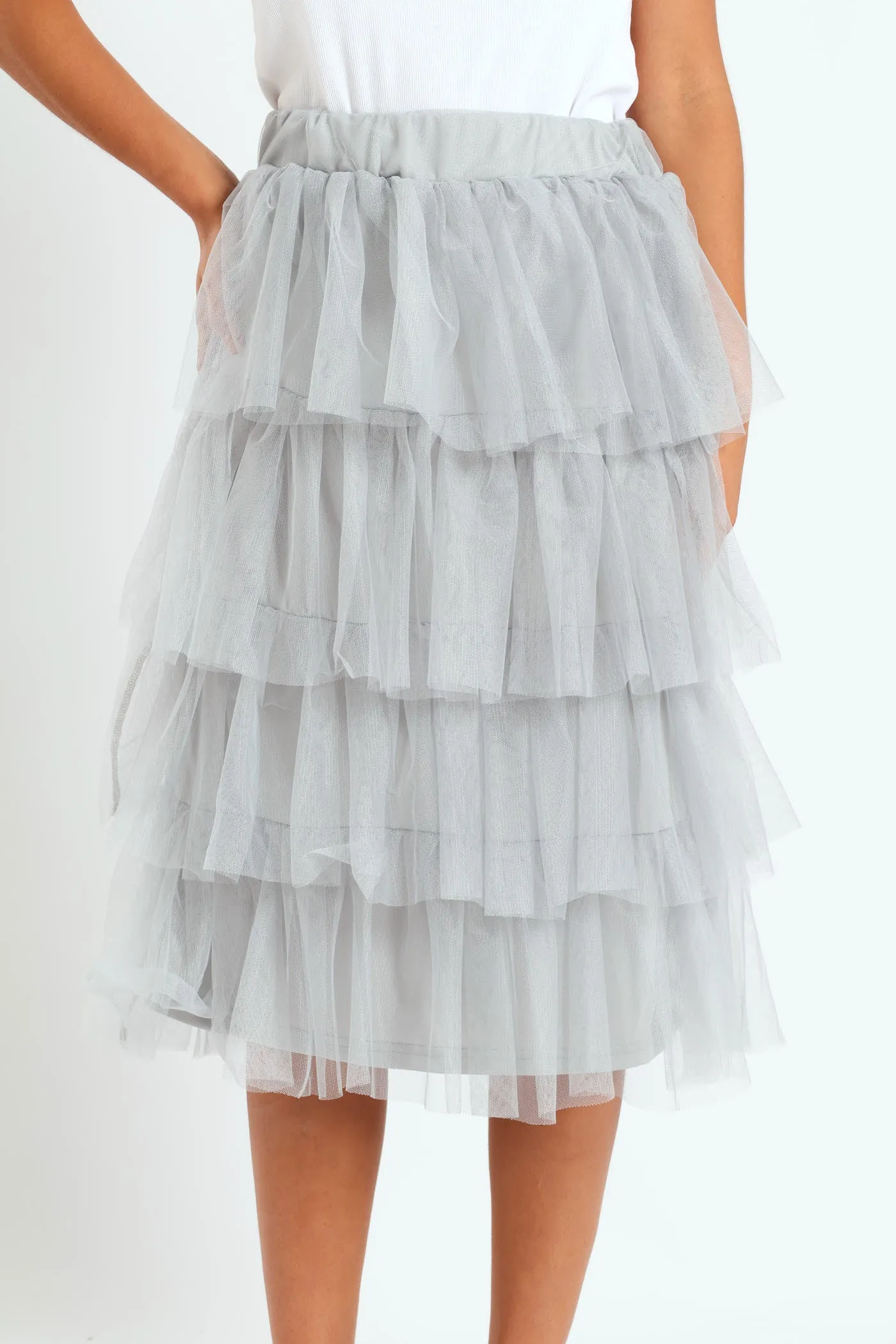 Rara Tiered Midi Skirt - Grey sold by Edgars product image thumbnail 3