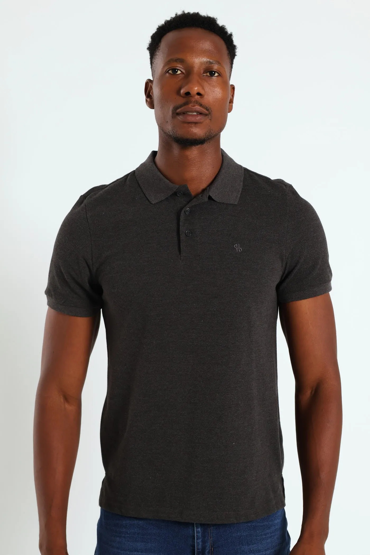 Basic Regular Fit Golfer - Charcoal Melange sold by Edgars product image thumbnail 3