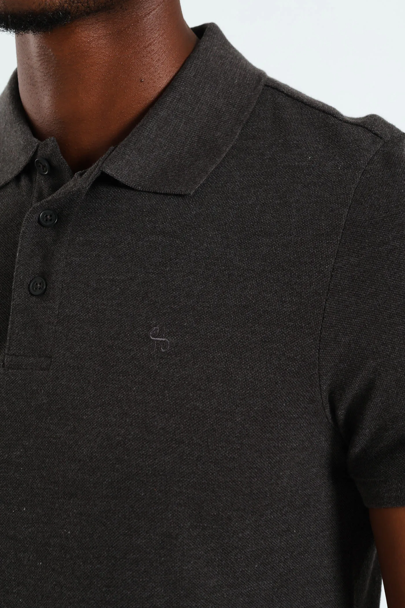 Basic Regular Fit Golfer - Charcoal Melange sold by Edgars product image thumbnail 2