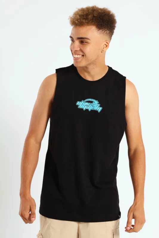 Chaotic Muscle Hugger Tee - Black sold by Edgars 