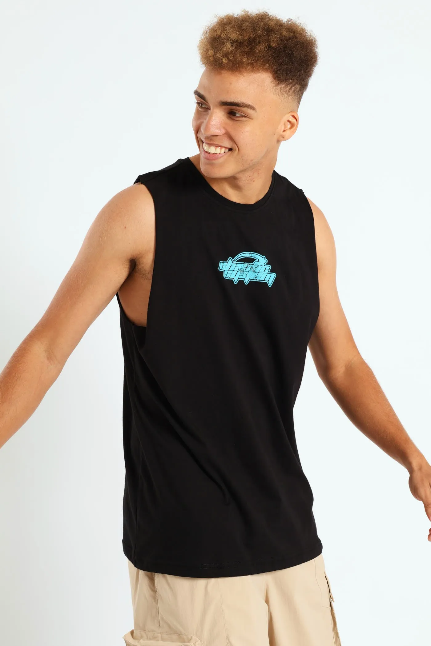 Chaotic Muscle Hugger Tee - Black sold by Edgars product image thumbnail 3