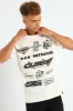 Racer Front & Back Print Tee - Off White sold by Edgars 
