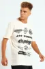Racer Front & Back Print Tee - Off White sold by Edgars 