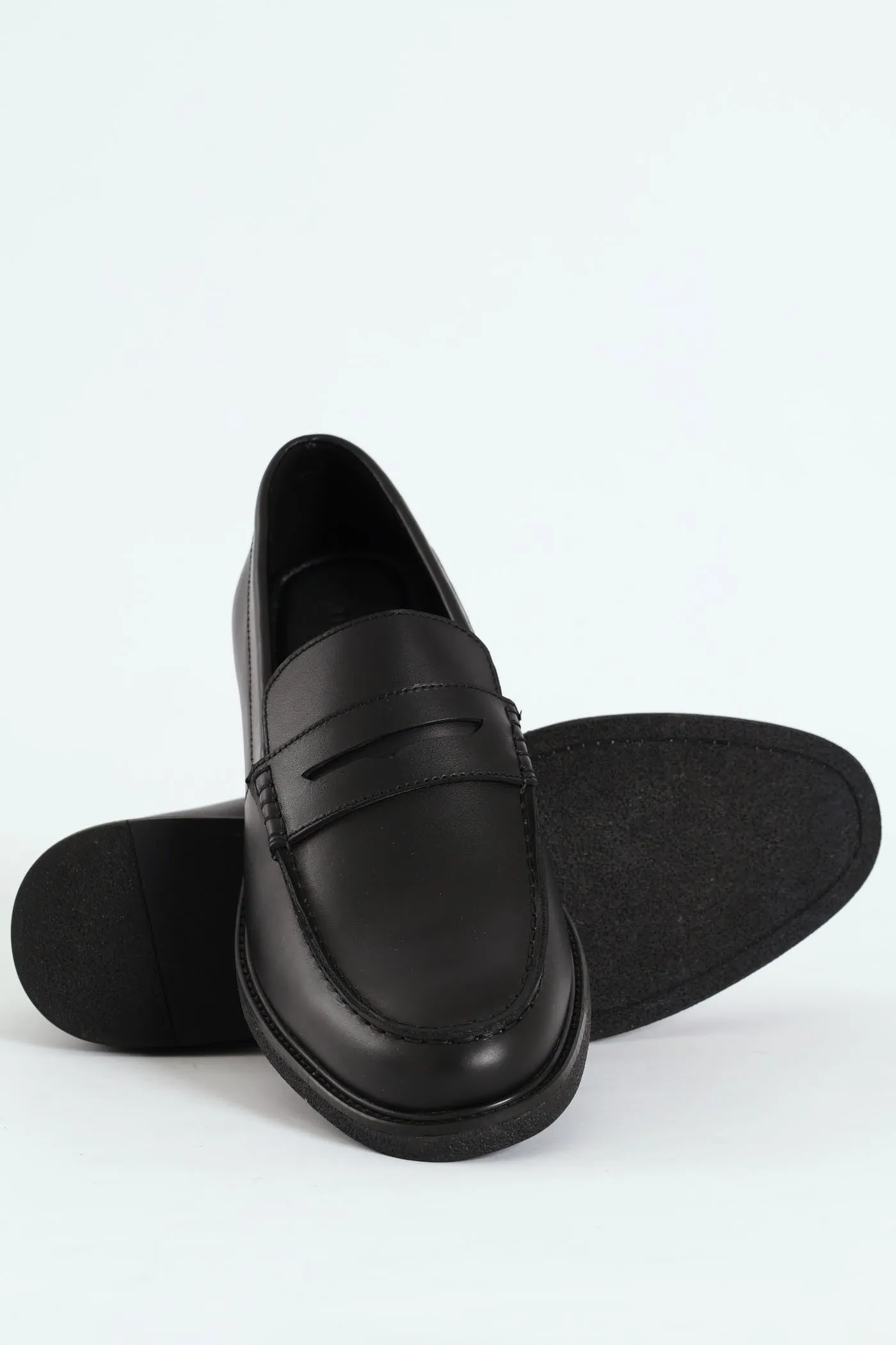 Penny Moccasin Formal Shoe - Black sold by Edgars