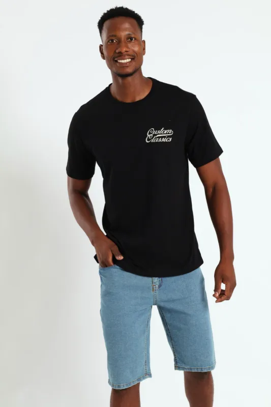 Road King Front & Back Tee - Black sold by Edgars