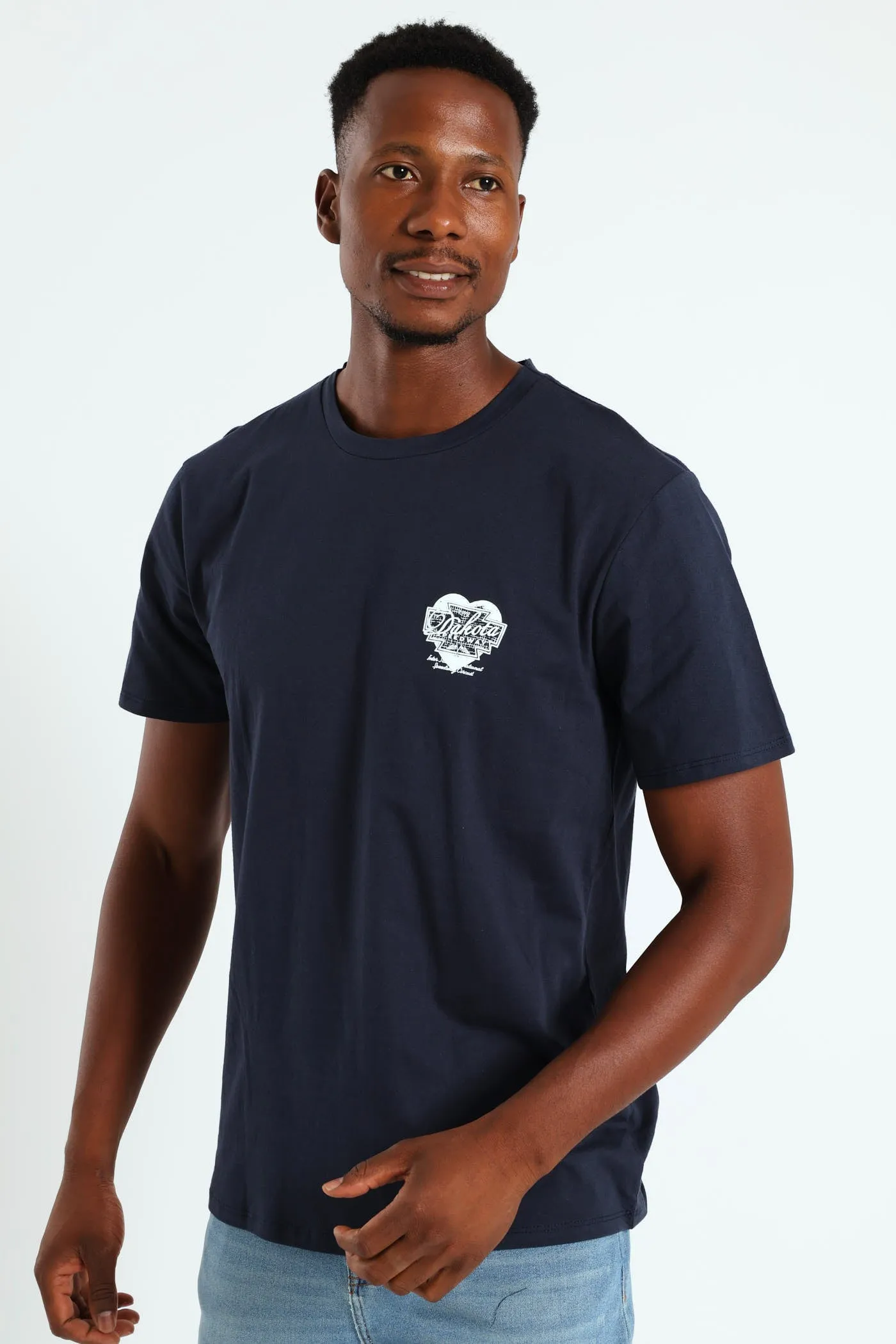 Dakota Speedway Front & Back Tee - Navy sold by Edgars product image thumbnail 3