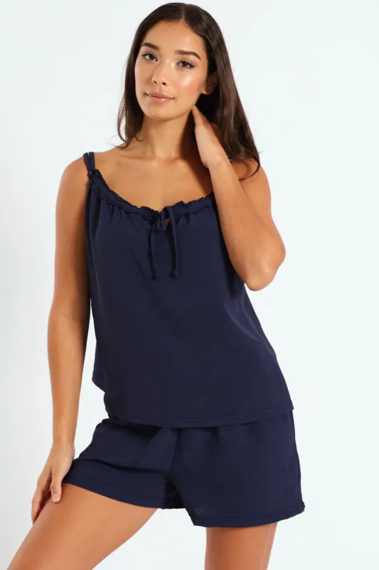Airflow Swing Cami & Short Set - Navy sold by Edgars 
