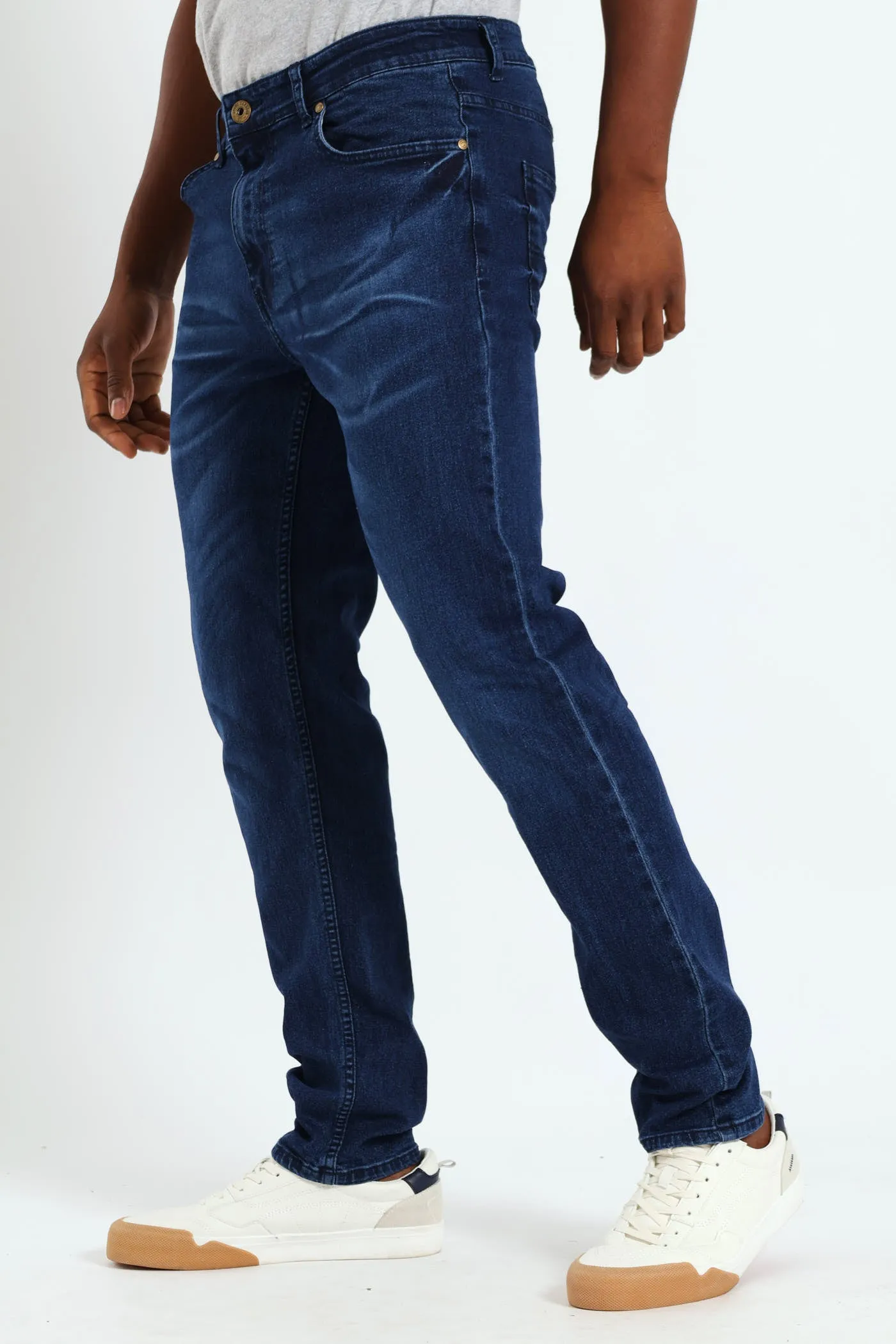 Mid Whisker Blast Skinny Denim - Denim sold by Edgars product image thumbnail 2