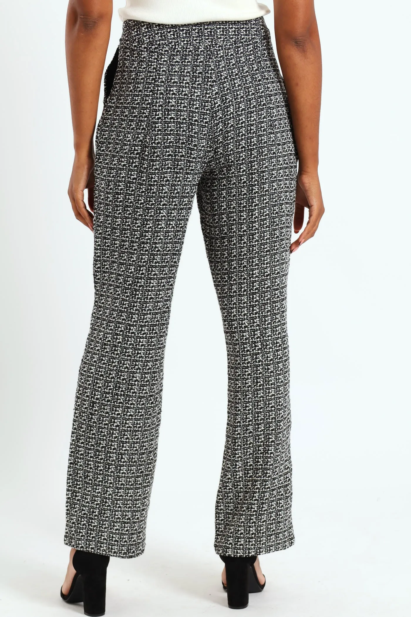 Tweed Straight Leg Pant - Cream/Black sold by Edgars product image thumbnail 3