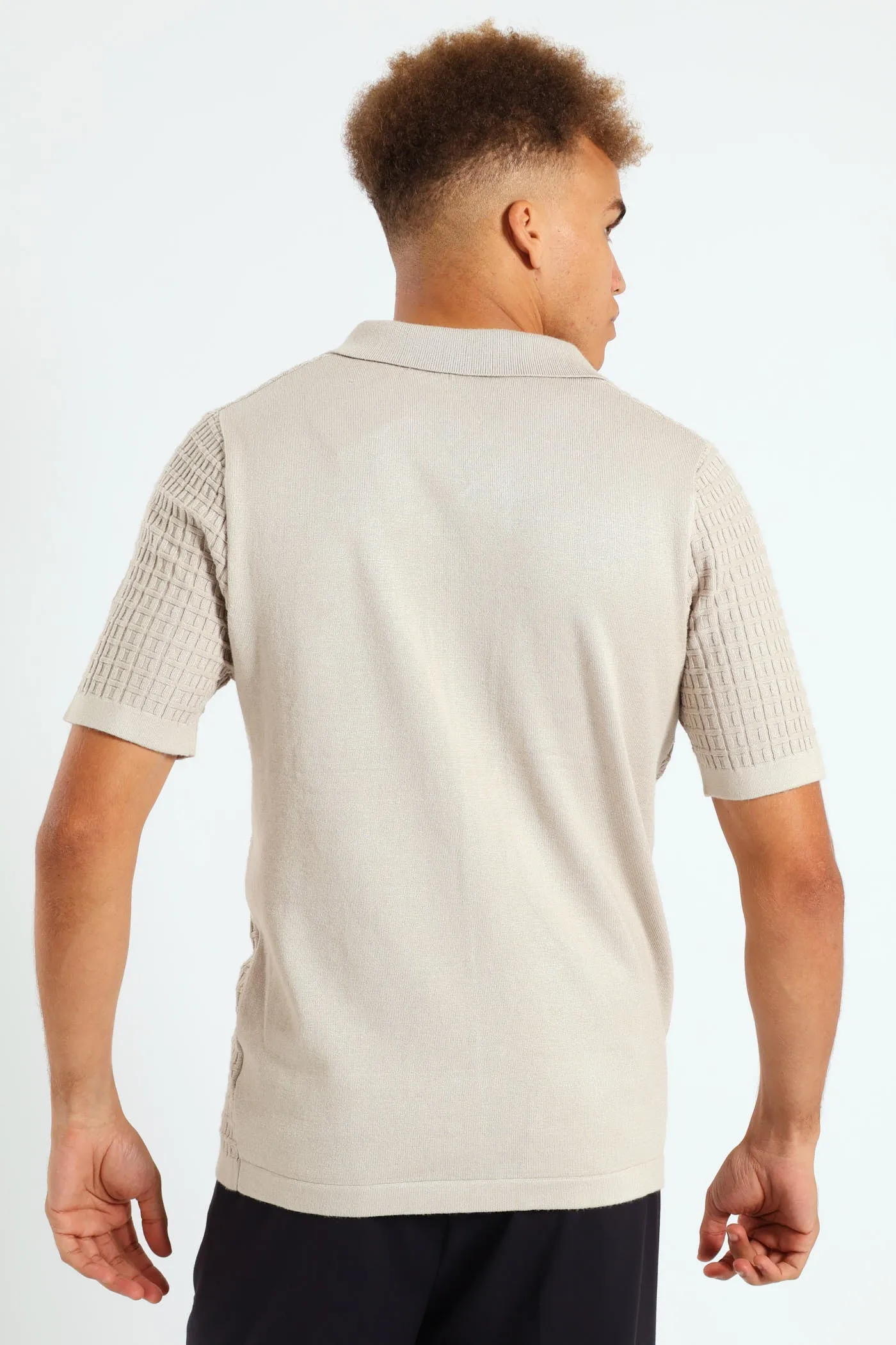 Block Fine Guage Knit Shirt - Off White sold by Edgars product image thumbnail 3