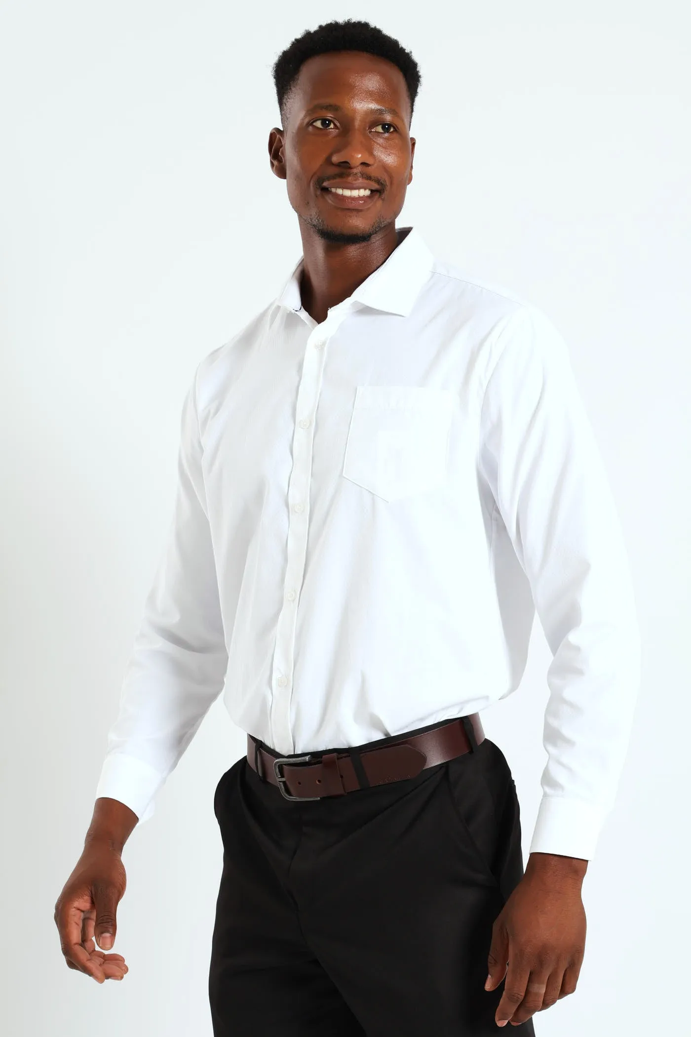 Contrast Dobby Shirt - White sold by Edgars product image thumbnail 5