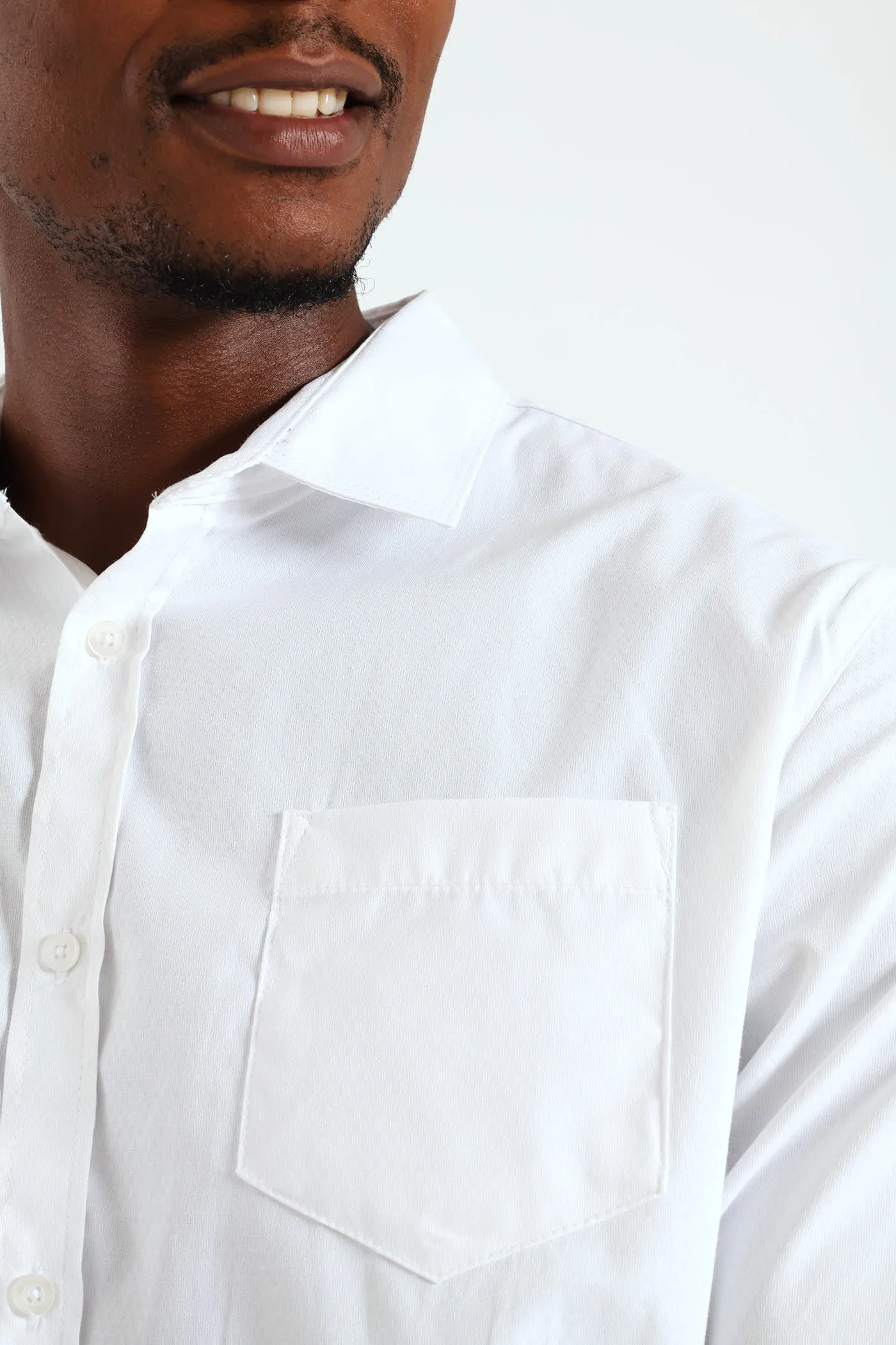 Contrast Dobby Shirt - White sold by Edgars product image thumbnail 2