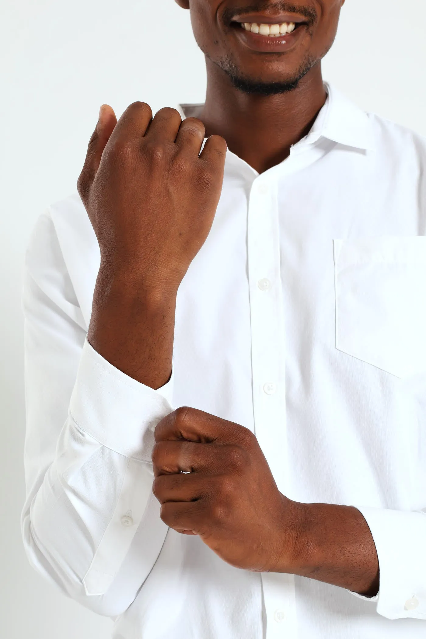 Contrast Dobby Shirt - White sold by Edgars product image thumbnail 4