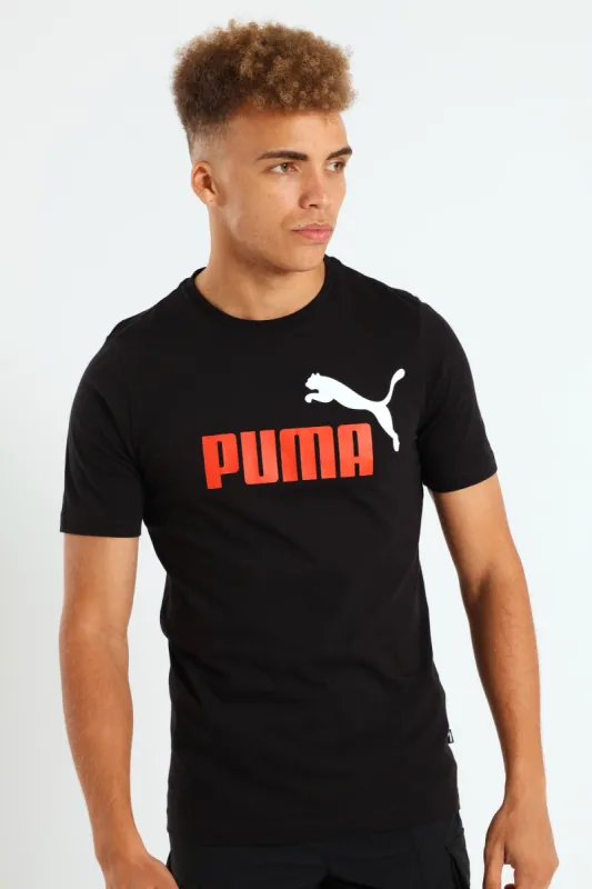 Essential Plus Two Tone Logo Tee - Black sold by Edgars