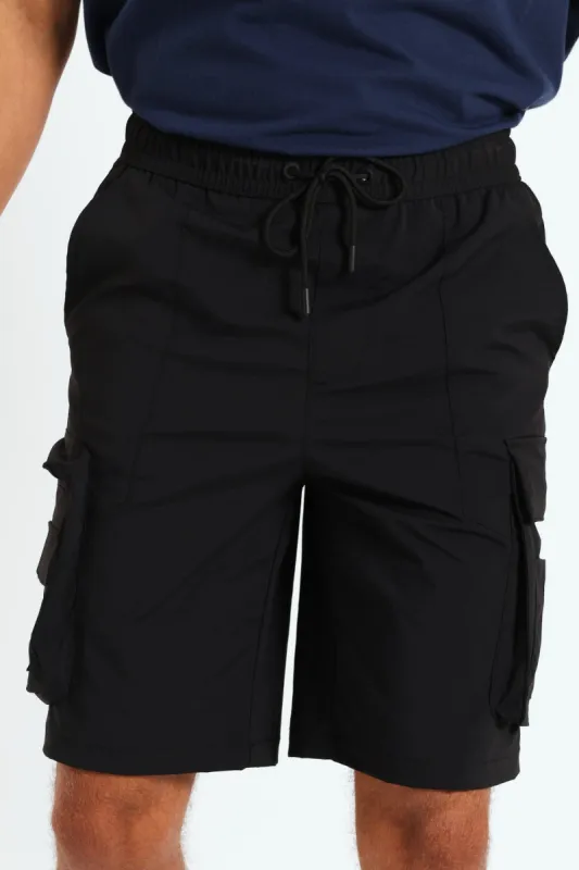 Multi Cargo Technical Shorts - Black sold by Edgars