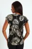 V-Neck Short Sleeve Formal Tee - Black sold by Edgars