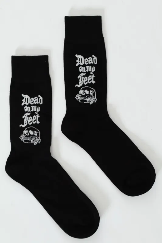 Single Dead Feet Anklet Socks - Black sold by Edgars