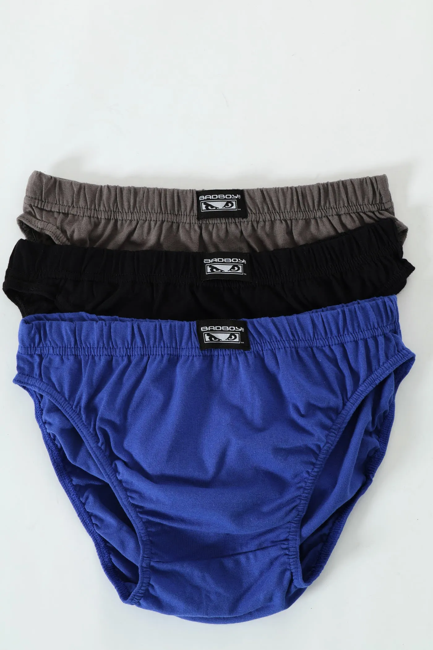 3 Pack Mini Briefs - Charcoal/Cobalt/Black sold by Edgars