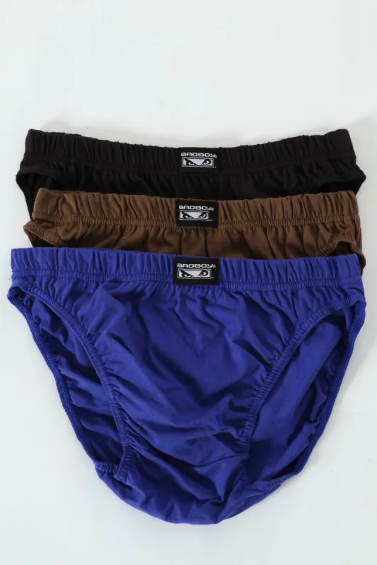 3 Pack Mini Briefs - Black/Olive/Dark Blue sold by Edgars 