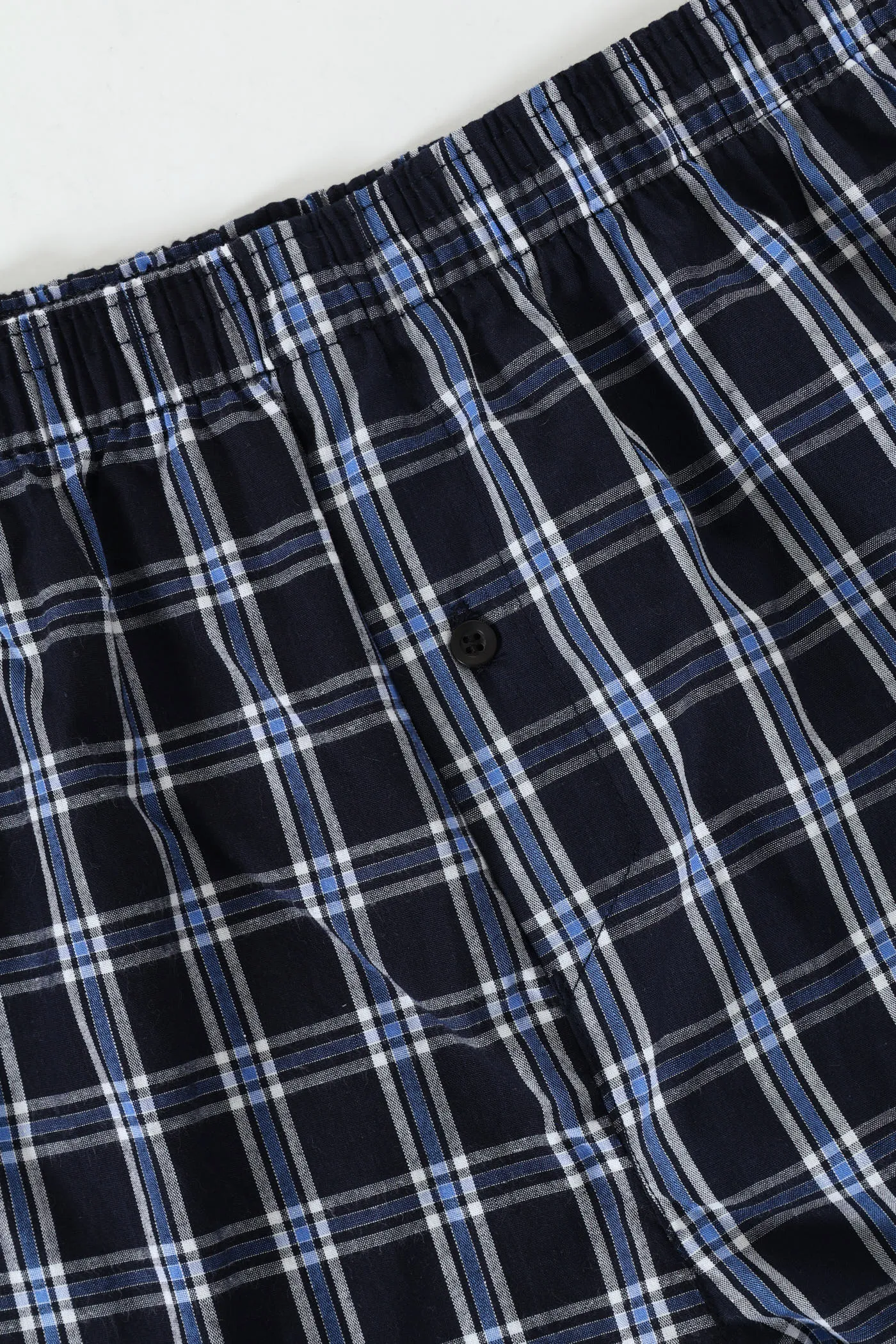 Single Check Woven Boxer - Blue sold by Edgars