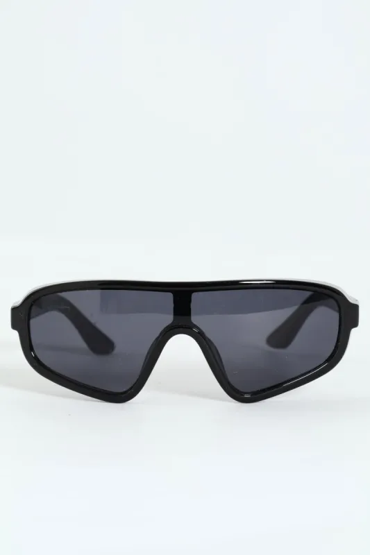 Mono Lens Sport Sunglasses - Black made by Edgars