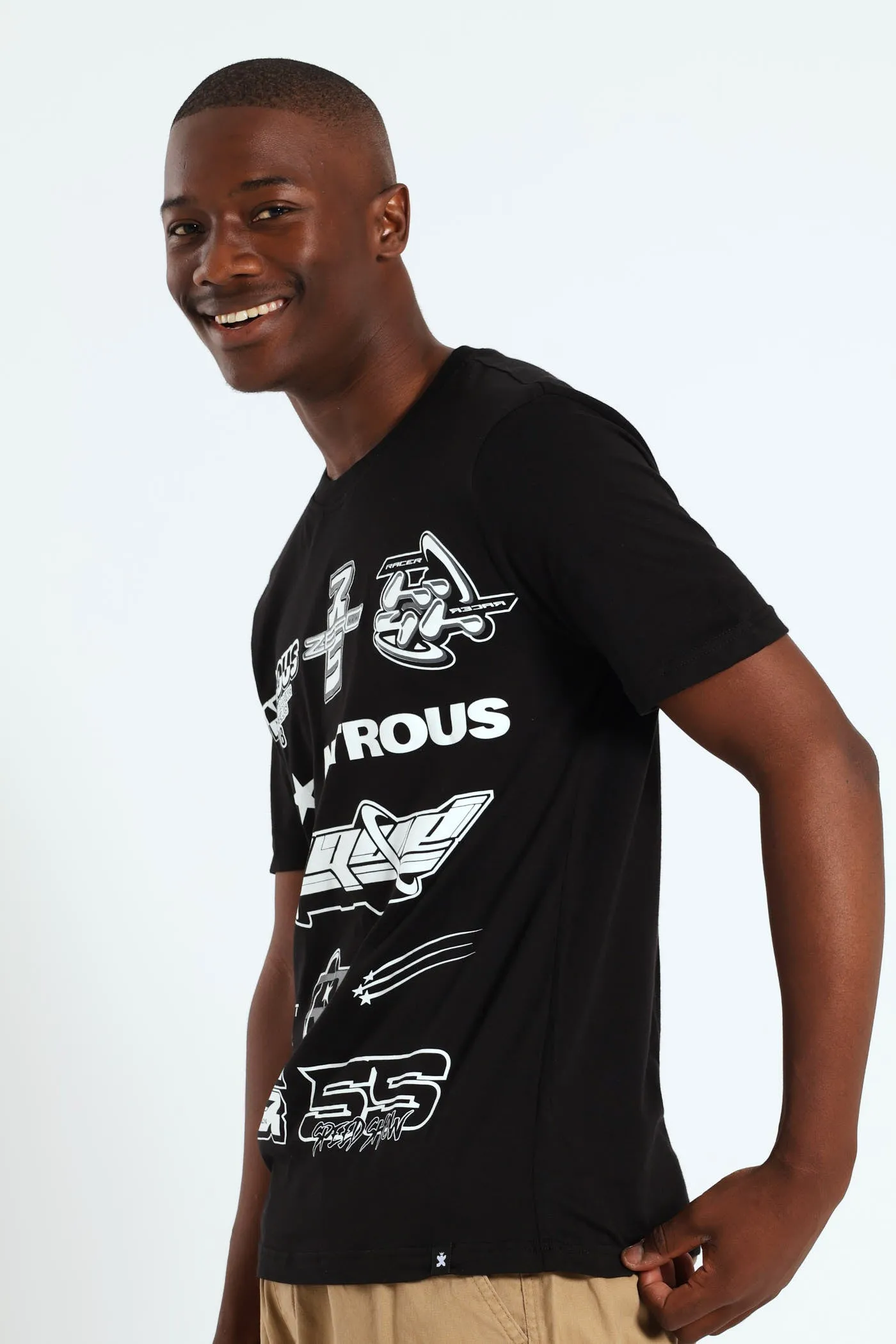 Racer Front & Back Tee - Black sold by Edgars product image thumbnail 2