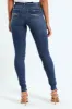 Axel Skinny Jean With Back Pocket Embroidery Detail - Mid Blue sold by Edgars