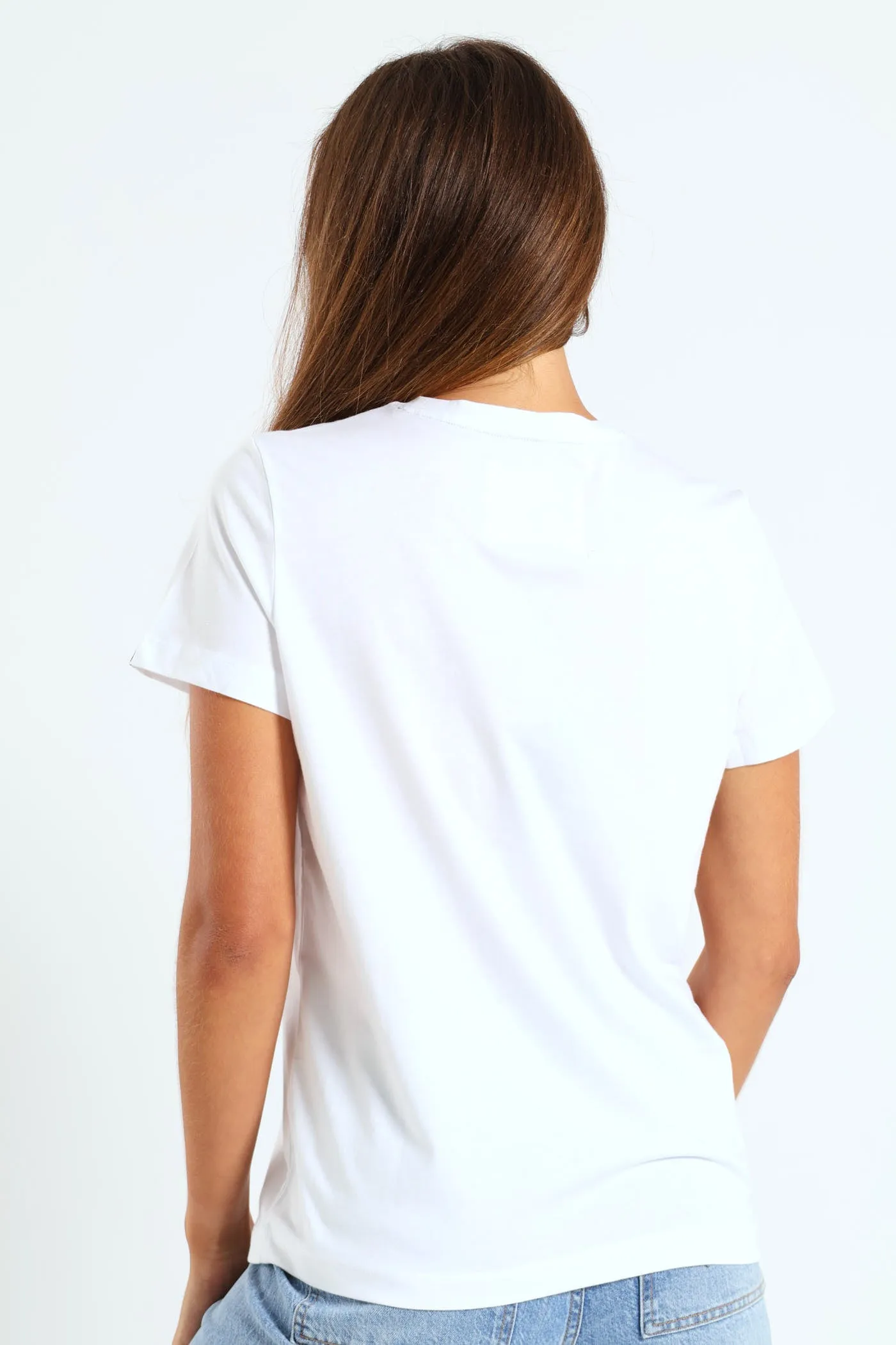 Gold Lurex Embroidery Crew Tee - White sold by Edgars product image thumbnail 4