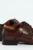 Laser Toecap Lace Up Derby Shoe - Brown sold by Edgars