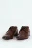 Laser Toecap Lace Up Derby Shoe - Brown sold by Edgars