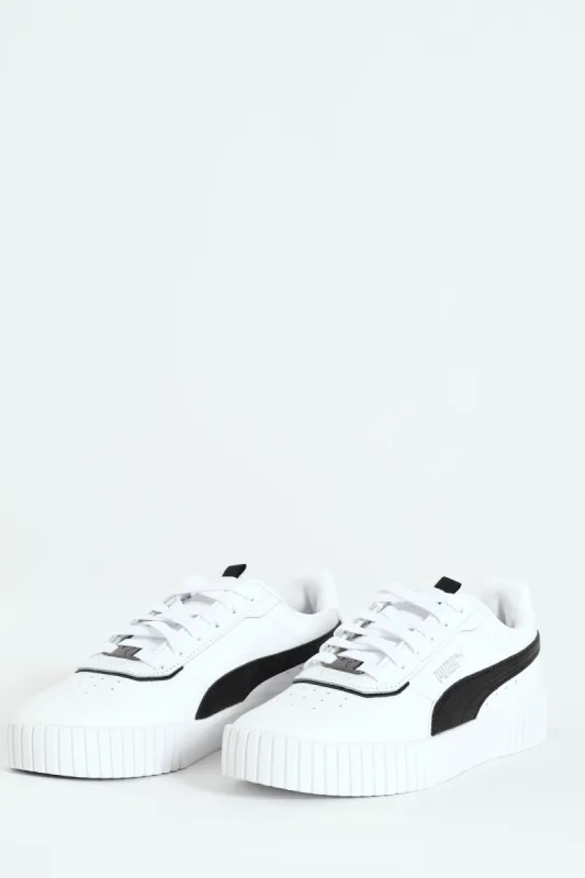 Carina 2.0 Lux Sneaker - White/Black sold by Edgars