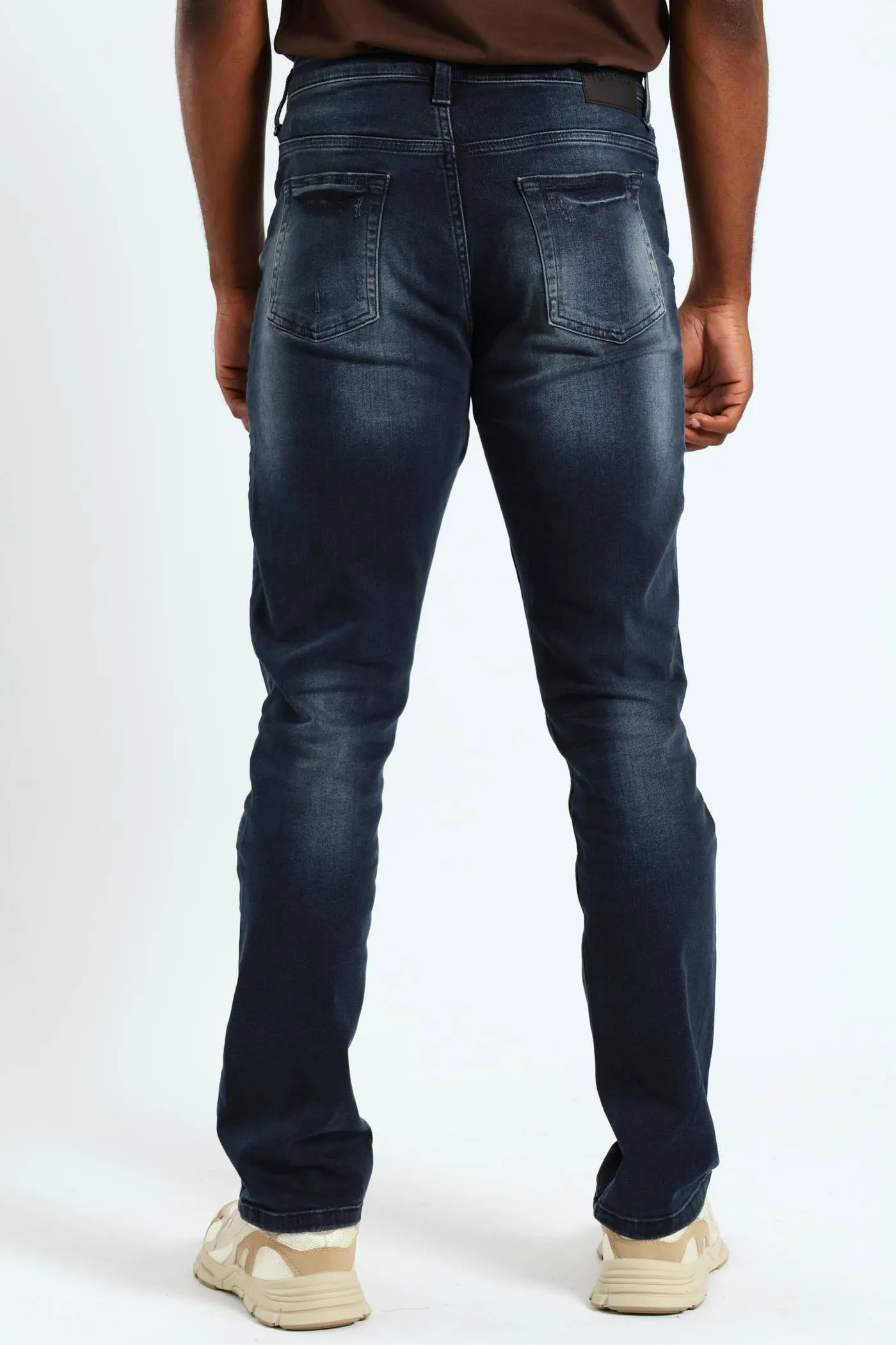 Ripped Slim Fashion Denim - Blue/Black sold by Edgars product image thumbnail 3