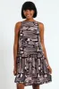 Hi-Neck Drop Waist Mini Dress sold by Edgars