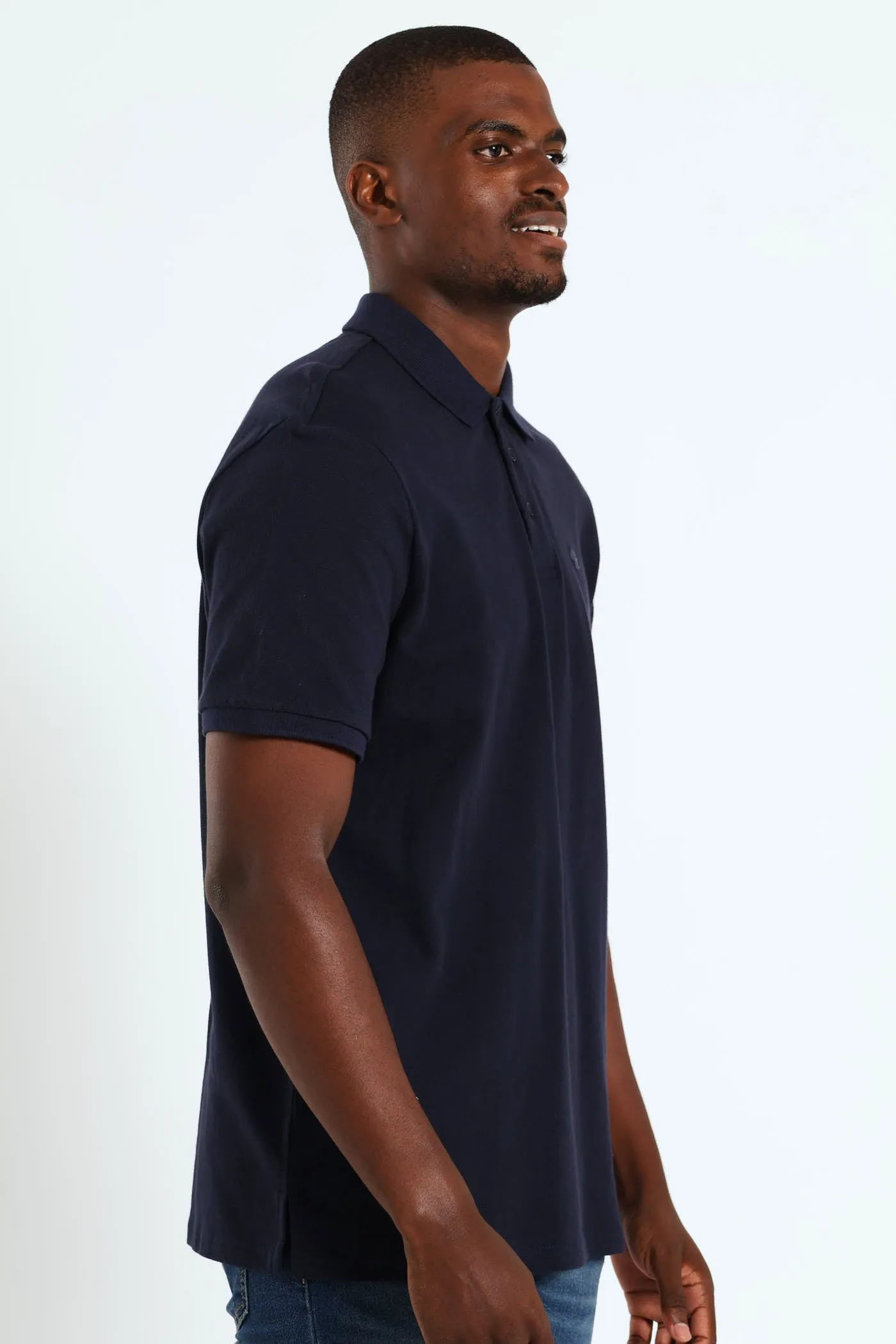 Basic Regular Fit Golfer - Navy sold by Edgars product image thumbnail 2