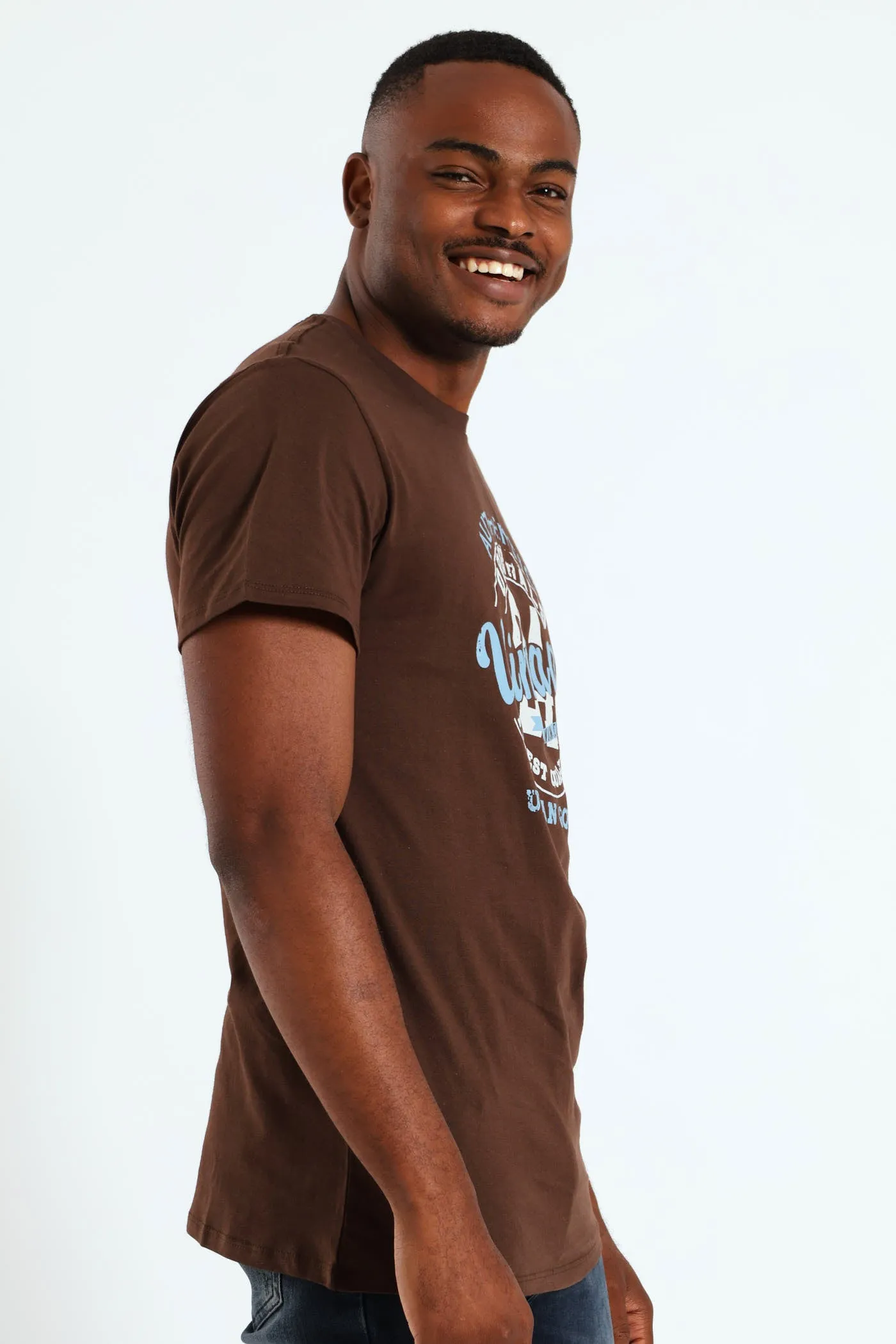 Short Sleeve Basic Print Tee - Brown sold by Edgars product image thumbnail 3