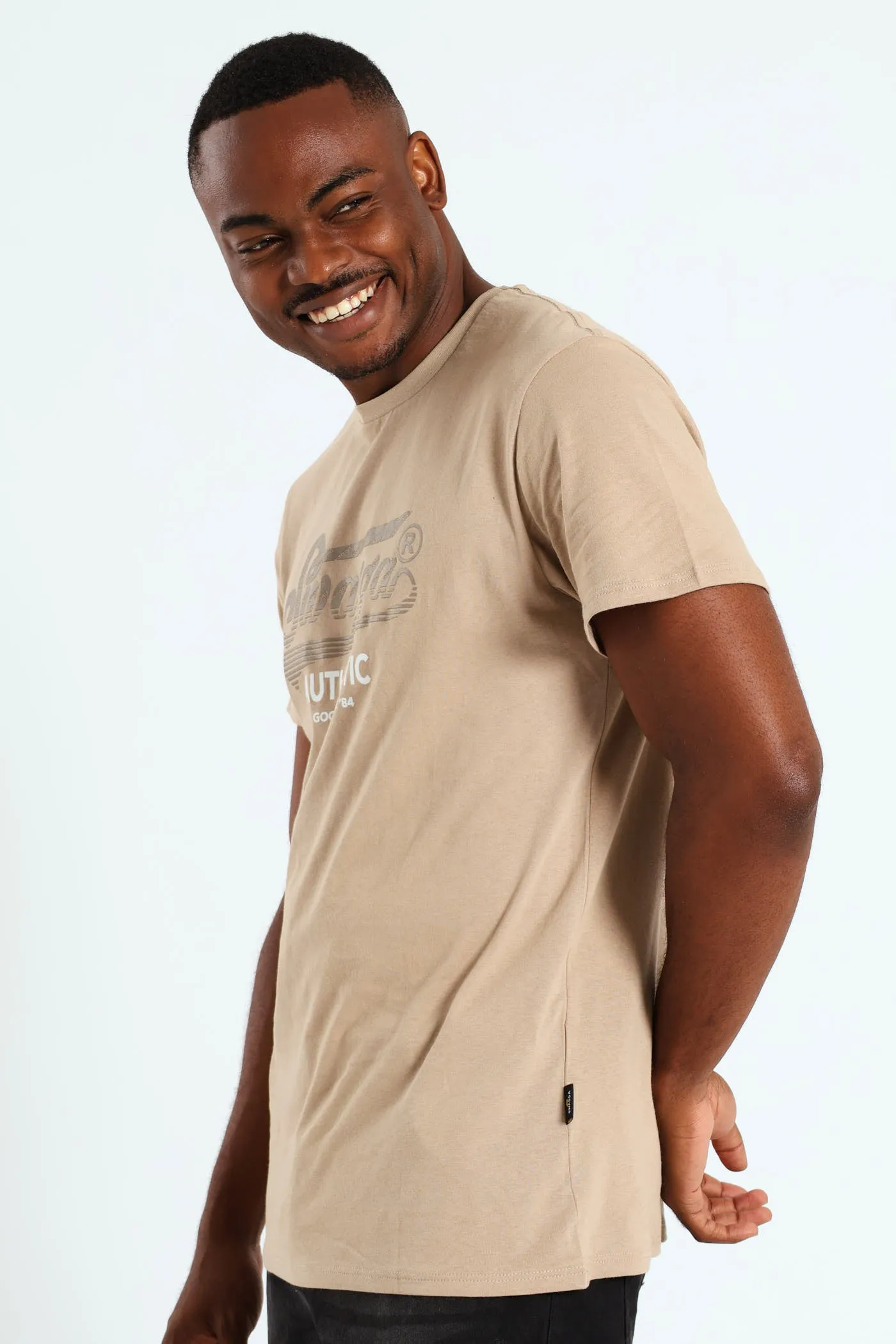 Short Sleeve Basic Print Tee - Stone sold by Edgars product image thumbnail 2