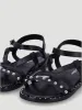 Girls Studded Sandal - Black sold by Edgars