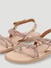 Girls Knotted Embellished Sandal - Rose Gold sold by Edgars