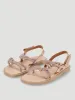 Girls Knotted Embellished Sandal - Rose Gold sold by Edgars