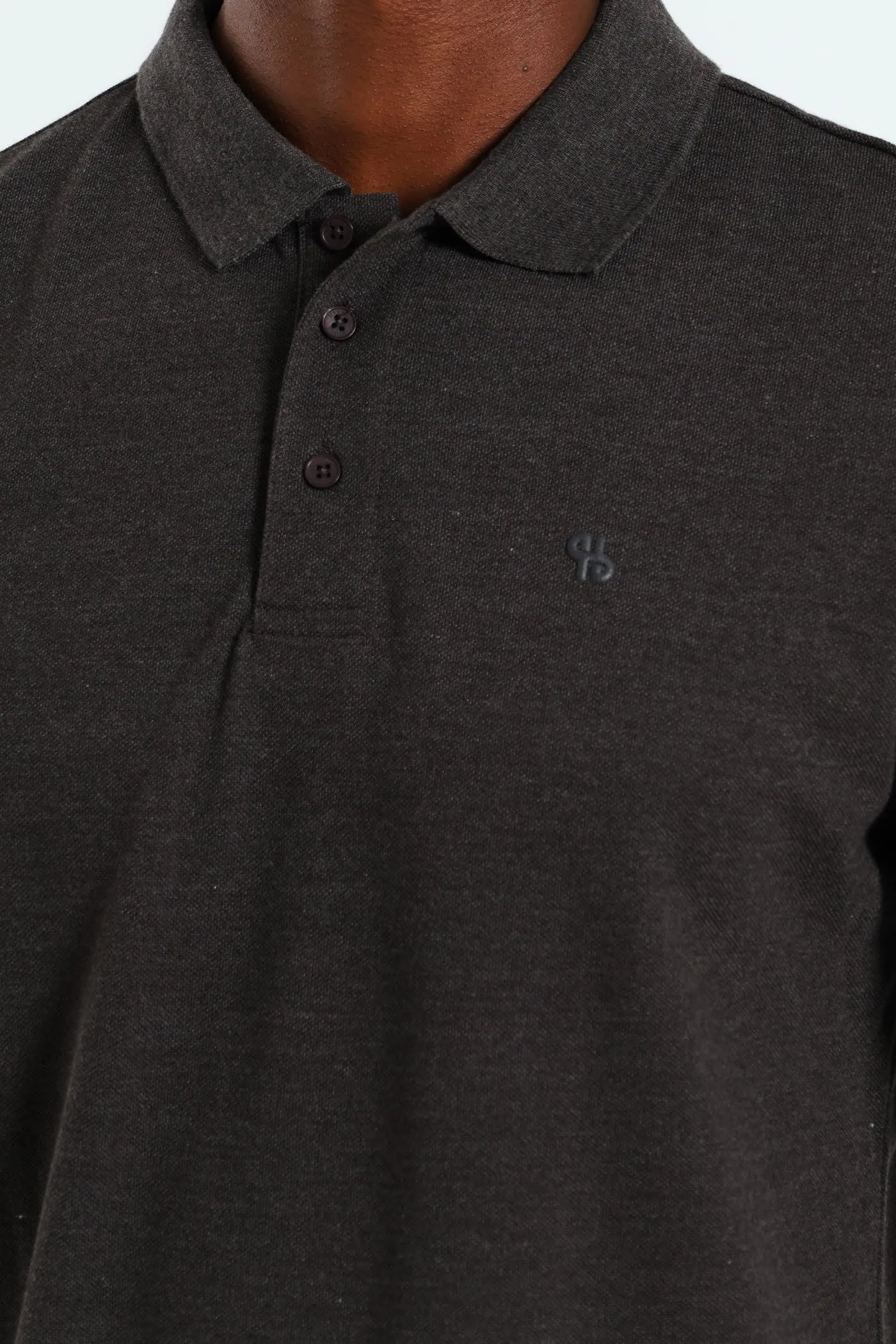 Basic Regular Fit Golfer - Charcoal Melange sold by Edgars product image thumbnail 4